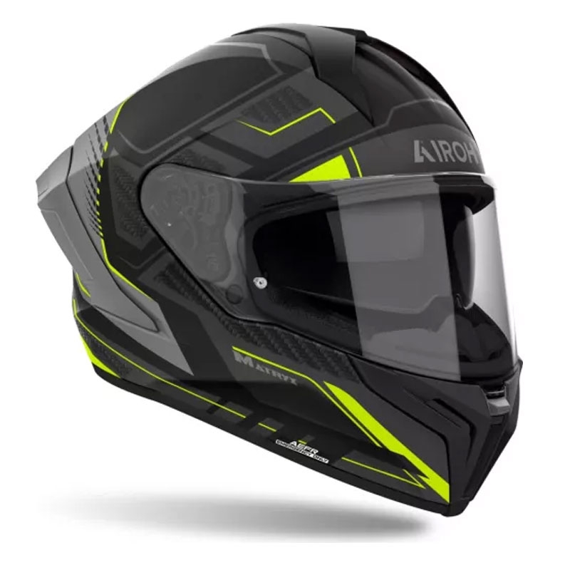 Kask motocyklowy integralny Airoh MATRYX Rocket matowożółty