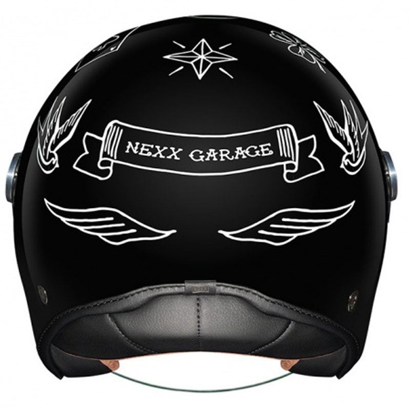 Kask otwarty Nexx X.G30 Tattoo czarno-biały wyprzedaż