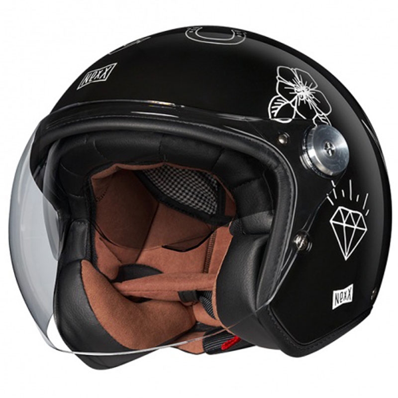 Kask otwarty Nexx X.G30 Tattoo czarno-biały wyprzedaż