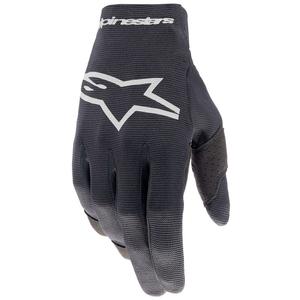 Rękawice motocrossowe Alpinestars Radar Kids w kolorze czarno-srebrnym