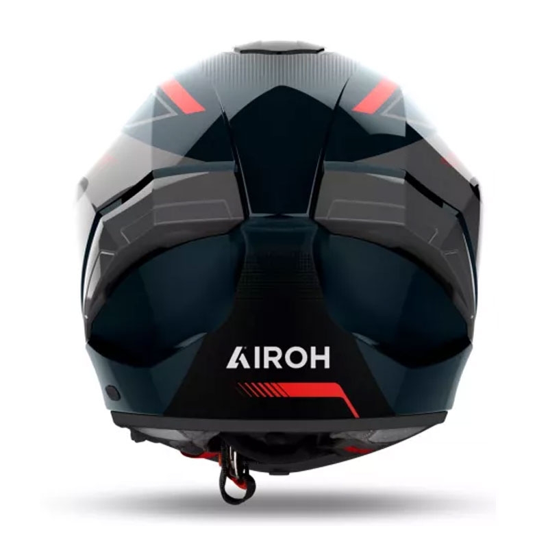 Kask motocyklowy Airoh MATRYX Wide full face czarno-szaro-czerwony