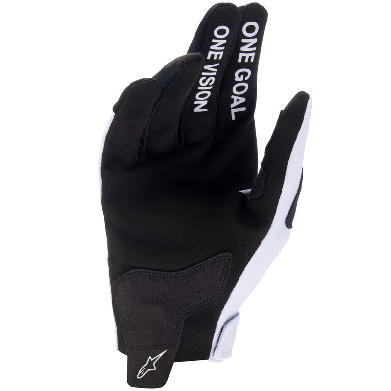Rękawice motocrossowe Alpinestars Radar dla dzieci, jasnoszaro-czarne