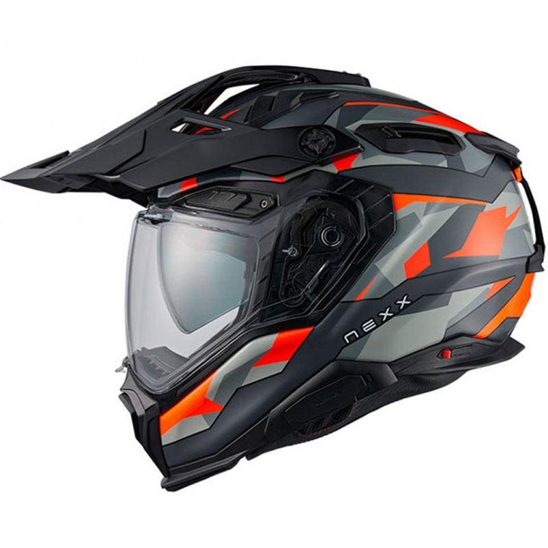 Kask enduro Nexx X.WED3 Trailmania pomarańczowo-szary wyprzedaż
