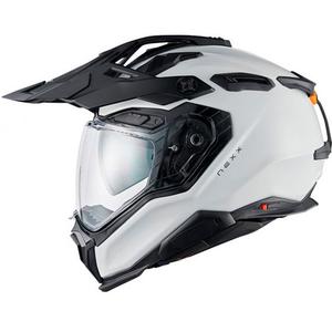 Kask enduro Nexx X.WED3 Plain perłowo biały