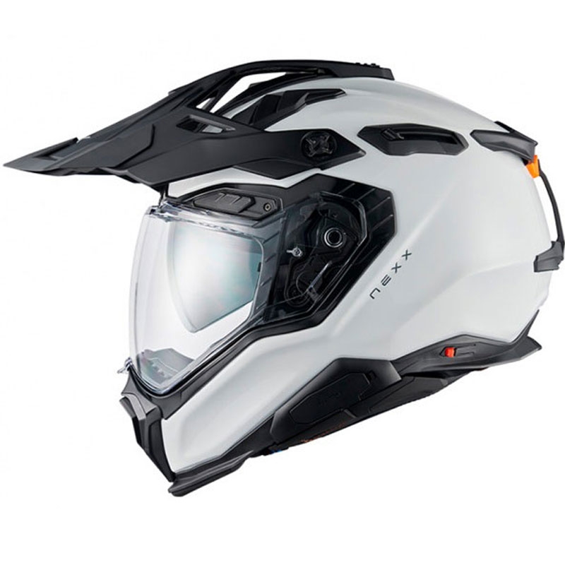 Kask enduro Nexx X.WED3 Plain perłowo biały wyprzedaż