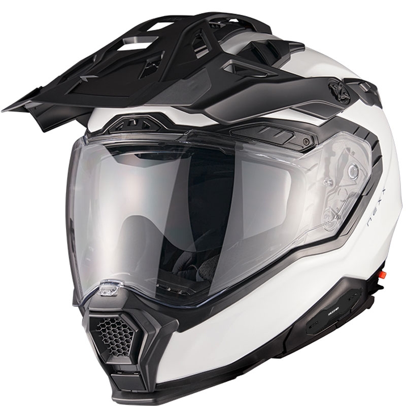 Kask enduro Nexx X.WED3 Plain perłowo biały wyprzedaż