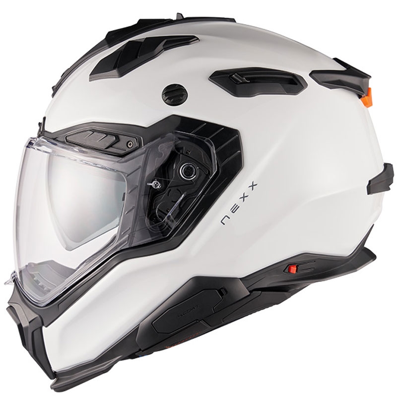 Kask enduro Nexx X.WED3 Plain perłowo biały wyprzedaż