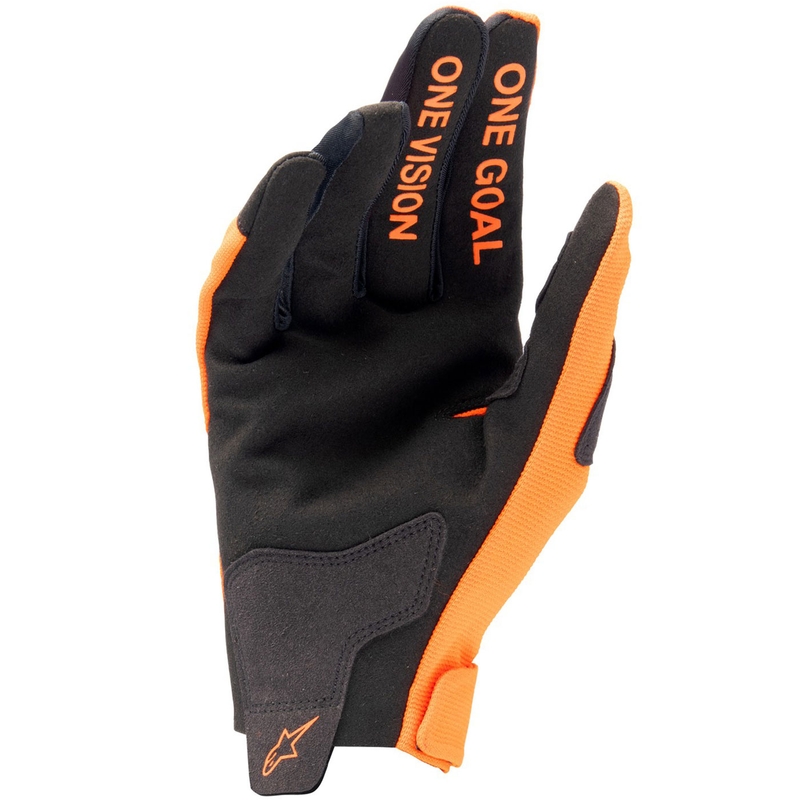 Rękawice motocrossowe Alpinestars Radar dla dzieci pomarańczowo-czarne