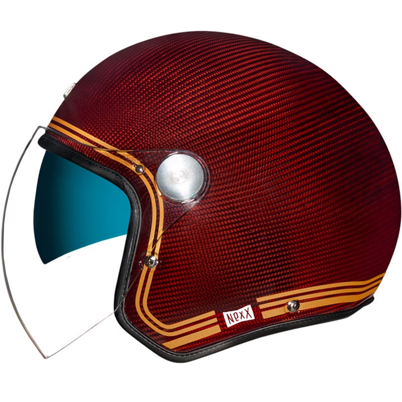 Kask otwarty Nexx X.G30 Lignage czerwono-złoty wyprzedaż
