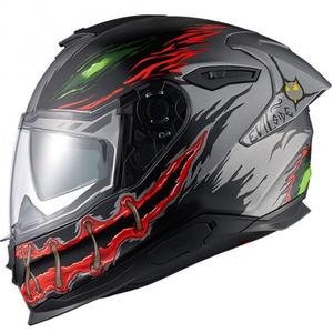 Zintegrowany kask motocyklowy Nexx Y.100R Night Rider ciemnoszary