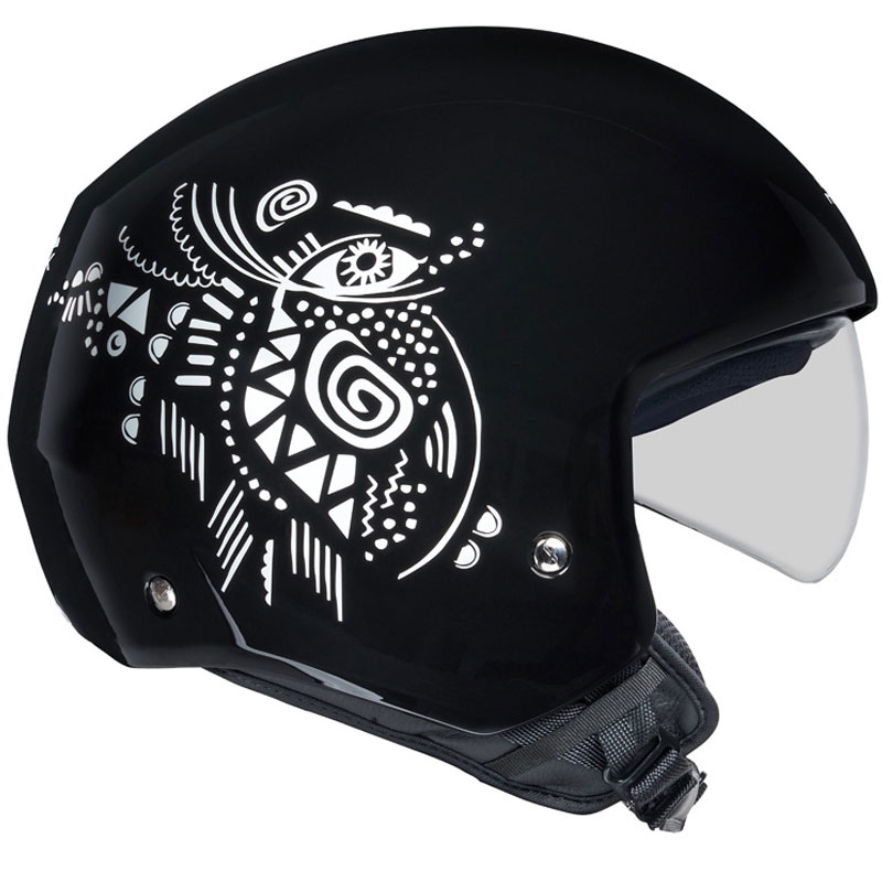 Otwarty kask motocyklowy NEXX Y.10 Artville czarno-biały wyprzedaż