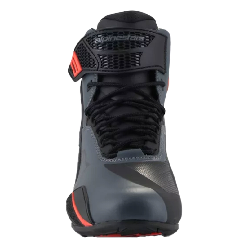 Buty motocyklowe Alpinestars Faster-4 czarno-szaro-fluo czerwone