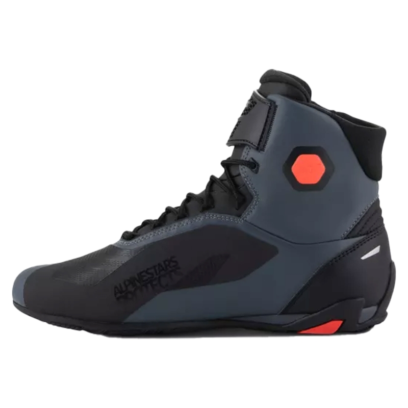 Buty motocyklowe Alpinestars Faster-4 czarno-szaro-fluo czerwone