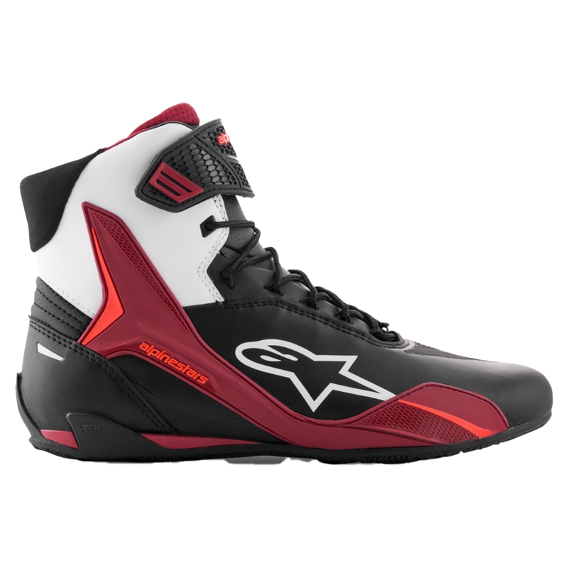 Buty motocyklowe Alpinestars Faster-4 czarno-biało-ciemnoczerwone