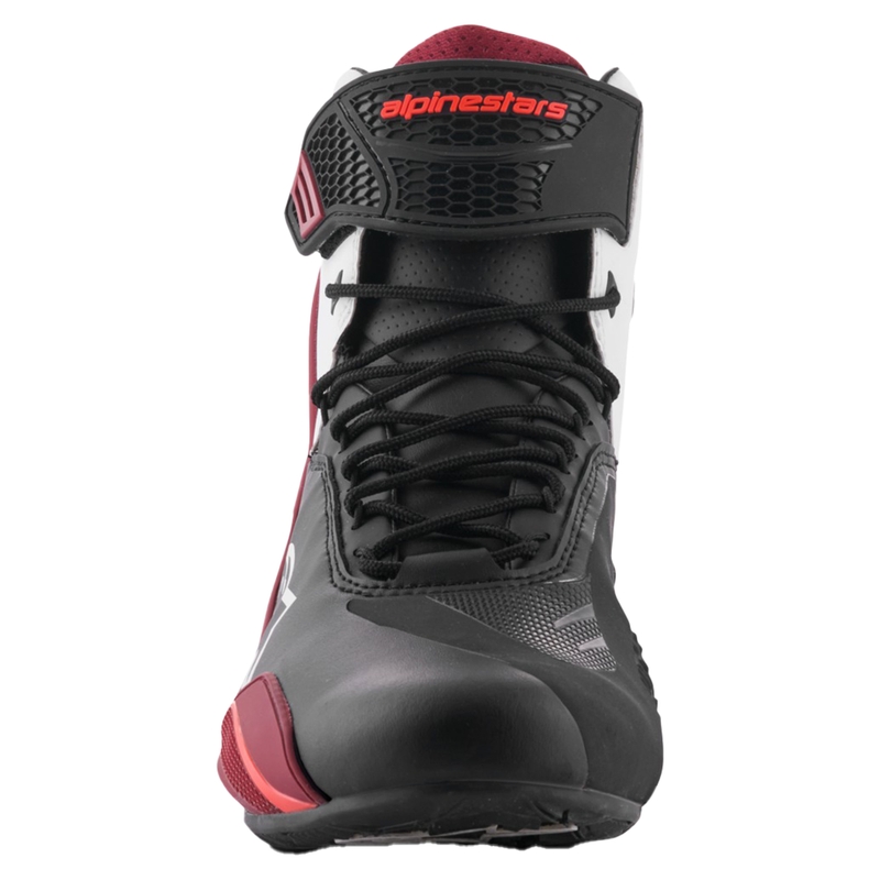 Buty motocyklowe Alpinestars Faster-4 czarno-biało-ciemnoczerwone
