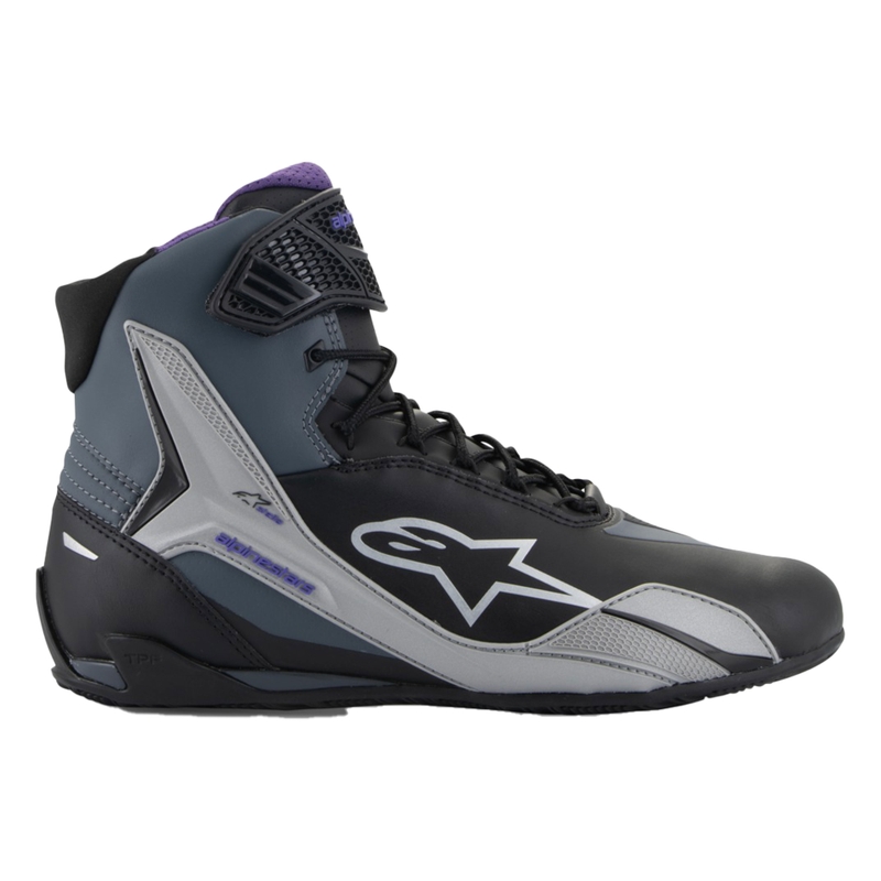 Buty motocyklowe damskie Alpinestars Stella Faster-4 czarno-szaro-fioletowe