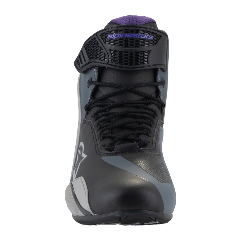 Buty motocyklowe damskie Alpinestars Stella Faster-4 czarno-szaro-fioletowe