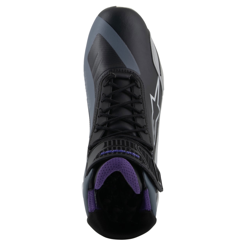 Buty motocyklowe damskie Alpinestars Stella Faster-4 czarno-szaro-fioletowe