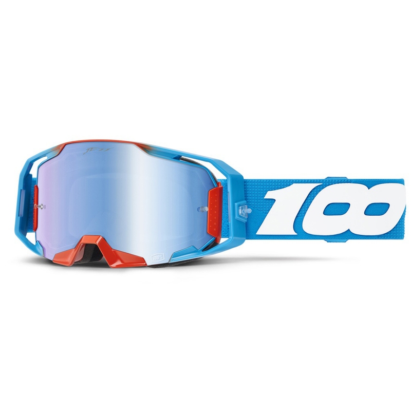 100% Armatic Jett Lawrence LE Goggles Set Różowo-Niebieski