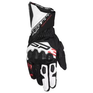 Rękawice motocyklowe Alpinestars SP-3 czarno-biało-fluo czerwone