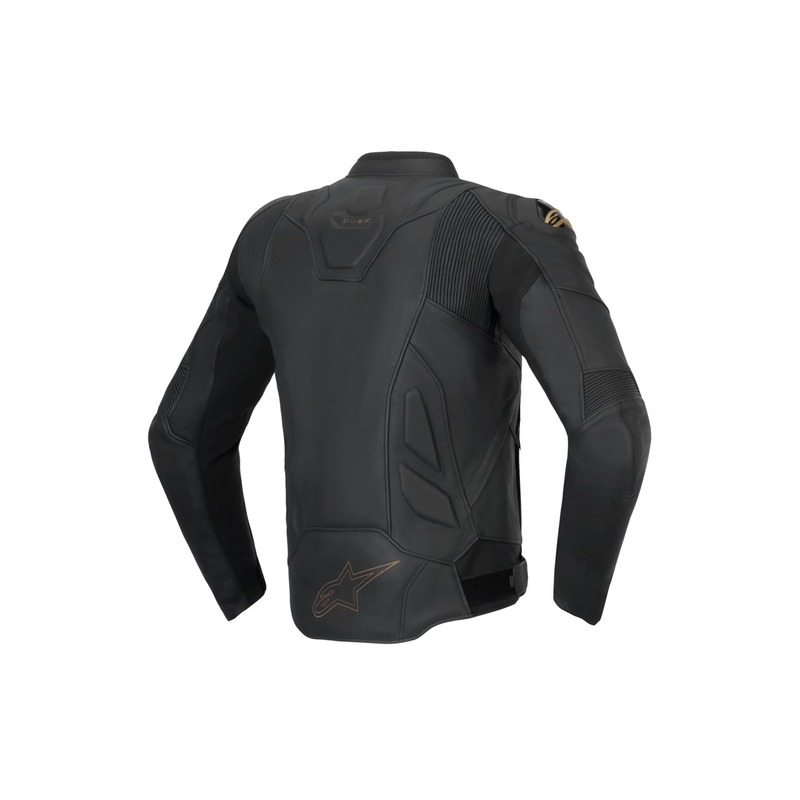 Kurtka motocyklowa skórzana Alpinestars Dusk czarno-złota