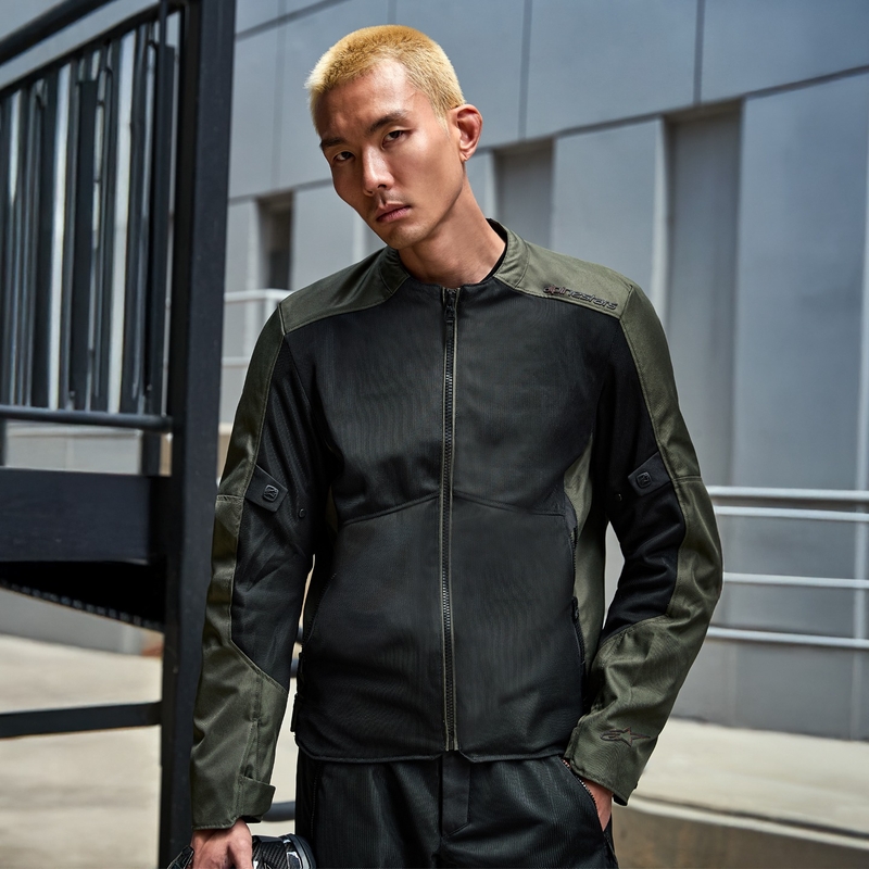 Kurtka motocyklowa Alpinestars C-1 Air czarno-khaki