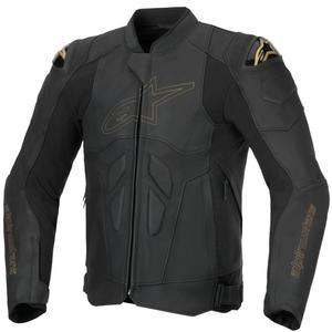Kurtka motocyklowa skórzana Alpinestars Dusk czarno-złota