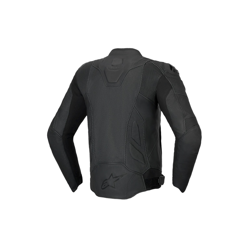 Kurtka motocyklowa skórzana Alpinestars Dusk Airflow czarno-czarna