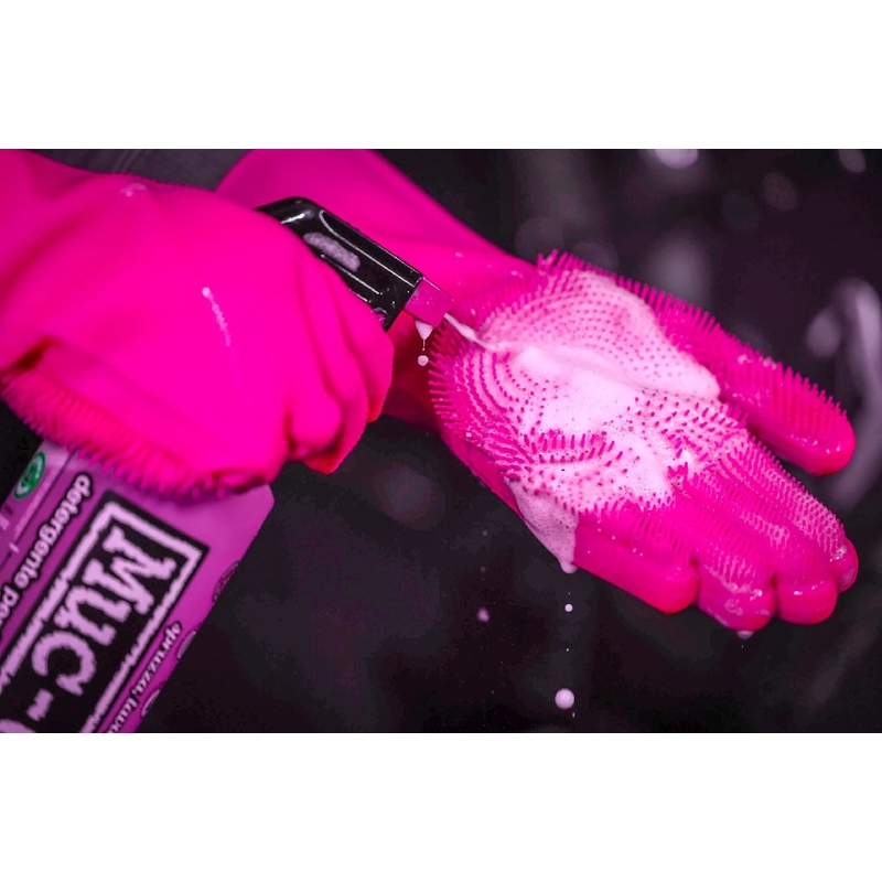 Deep scrubber gloves MUC-OFF pink L