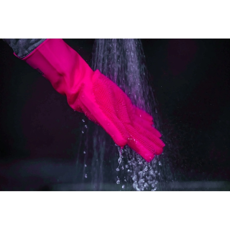 Deep scrubber gloves MUC-OFF pink L