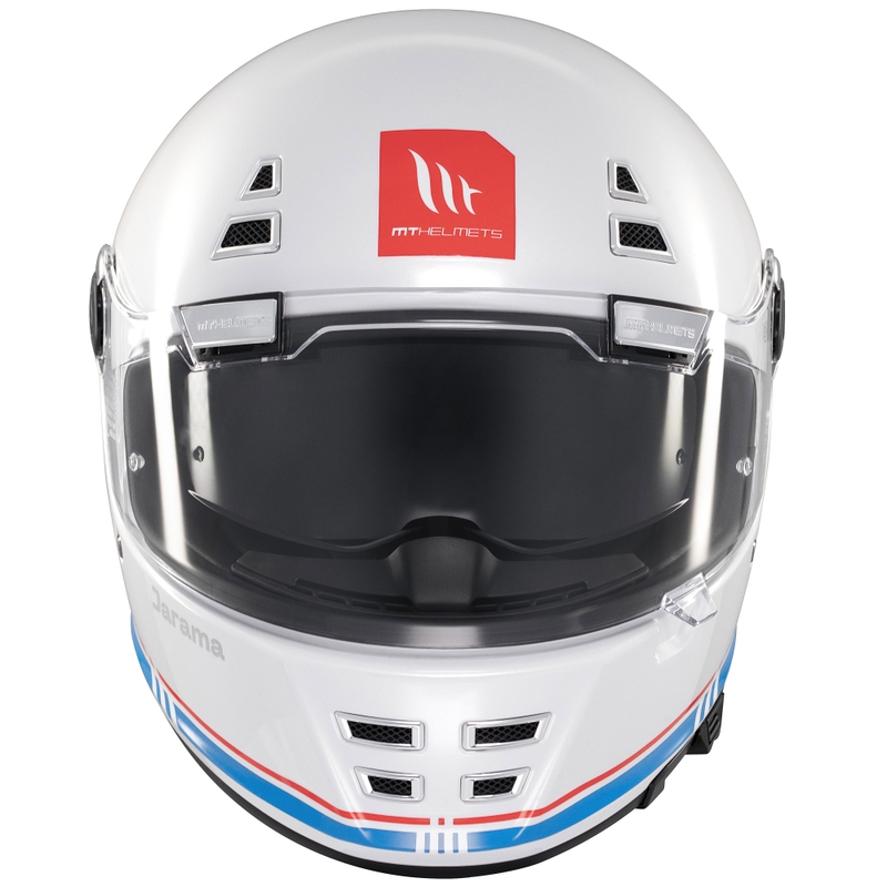 Kask motocyklowy integralny MT Jarama SV błyszczący biały