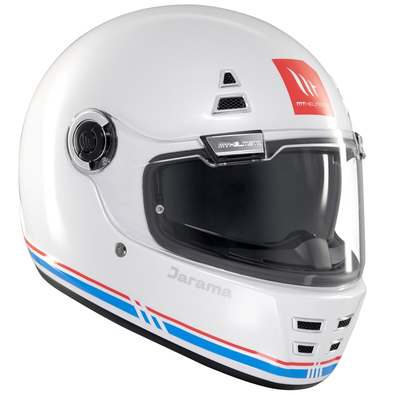 Kask motocyklowy integralny MT Jarama SV błyszczący biały