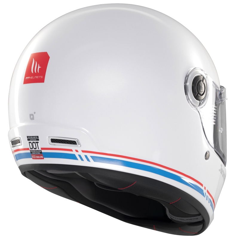 Kask motocyklowy integralny MT Jarama SV błyszczący biały