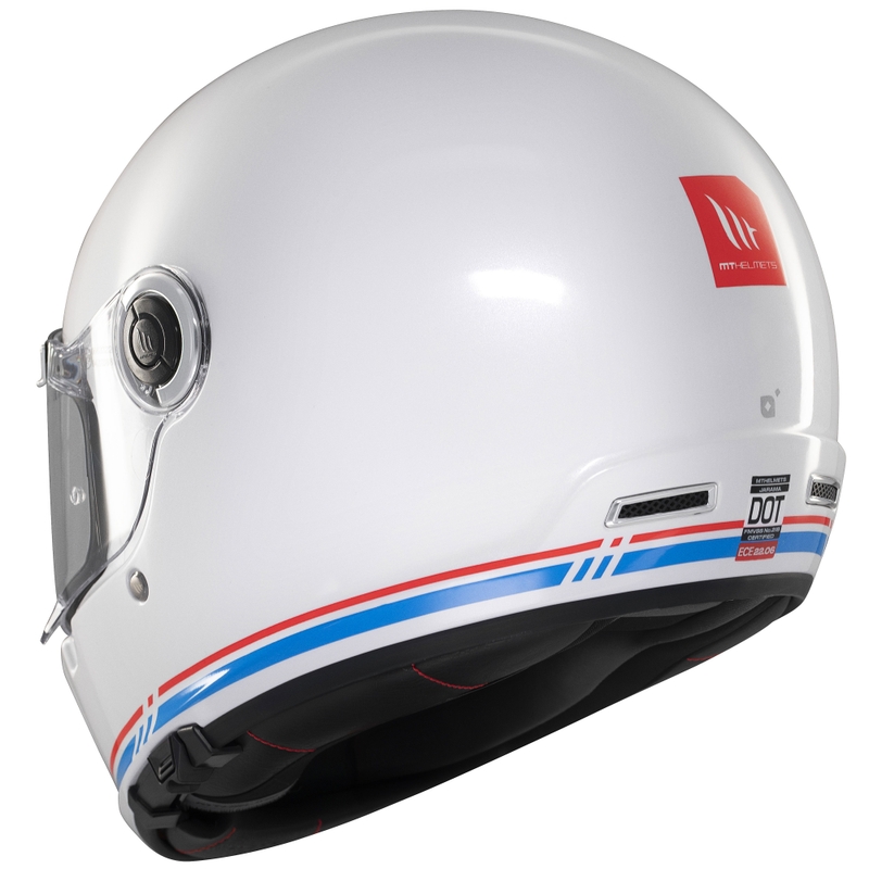 Kask motocyklowy integralny MT Jarama SV błyszczący biały