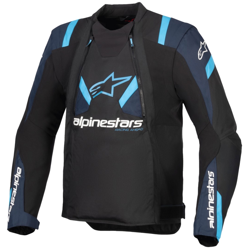 Kurtka motocyklowa Alpinestars T-Stunt Air czarno-niebiesko-jasnoniebieska