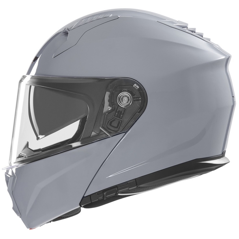 Kask motocyklowy typu flip-up NOX N968 szary