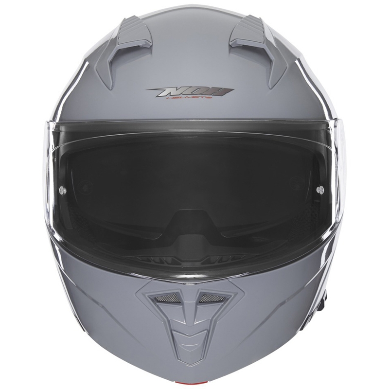 Kask motocyklowy typu flip-up NOX N968 szary