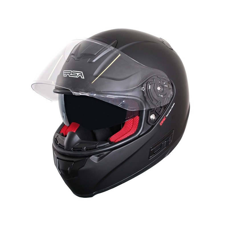 Kask motocyklowy RSA SR-01 czarny matowy - II. jakość