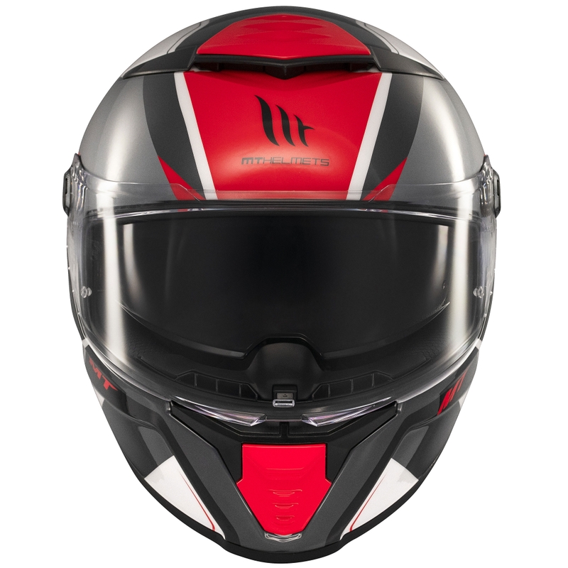 Kask motocyklowy integralny MT Thunder 4 SV Freeway czarno-szaro-czerwony