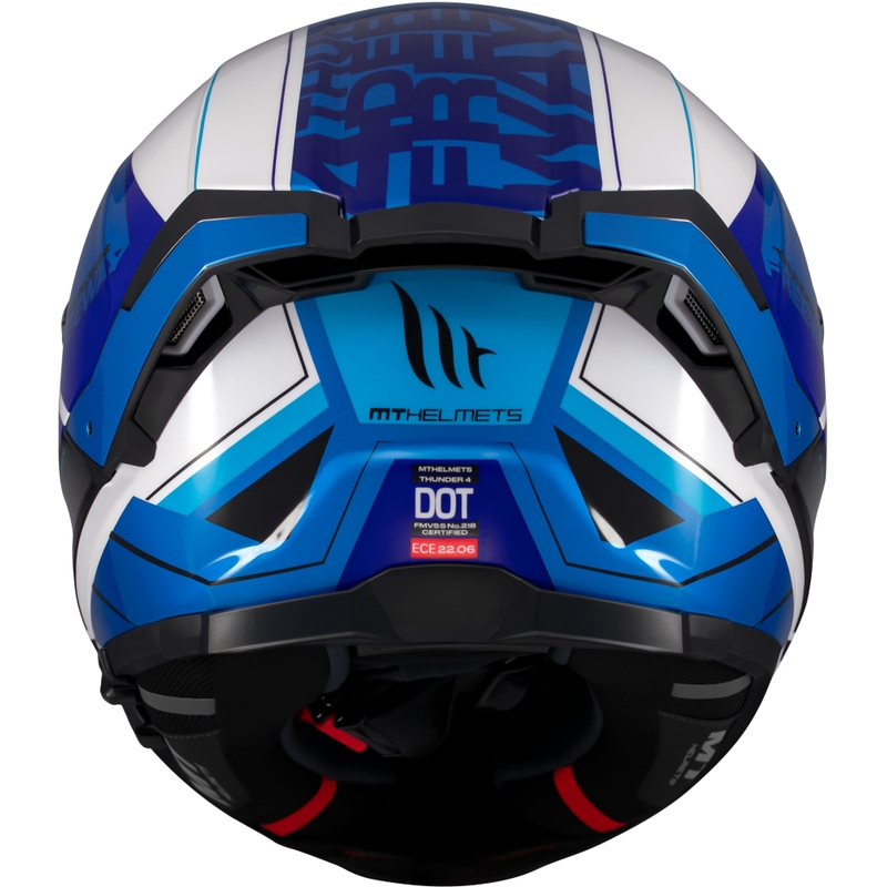 Kask motocyklowy integralny MT Thunder 4 SV Freeway niebiesko-szaro-czarny