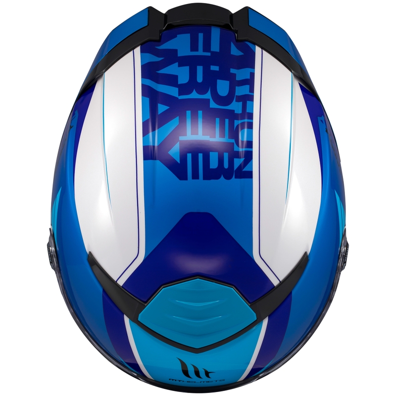 Kask motocyklowy integralny MT Thunder 4 SV Freeway niebiesko-szaro-czarny