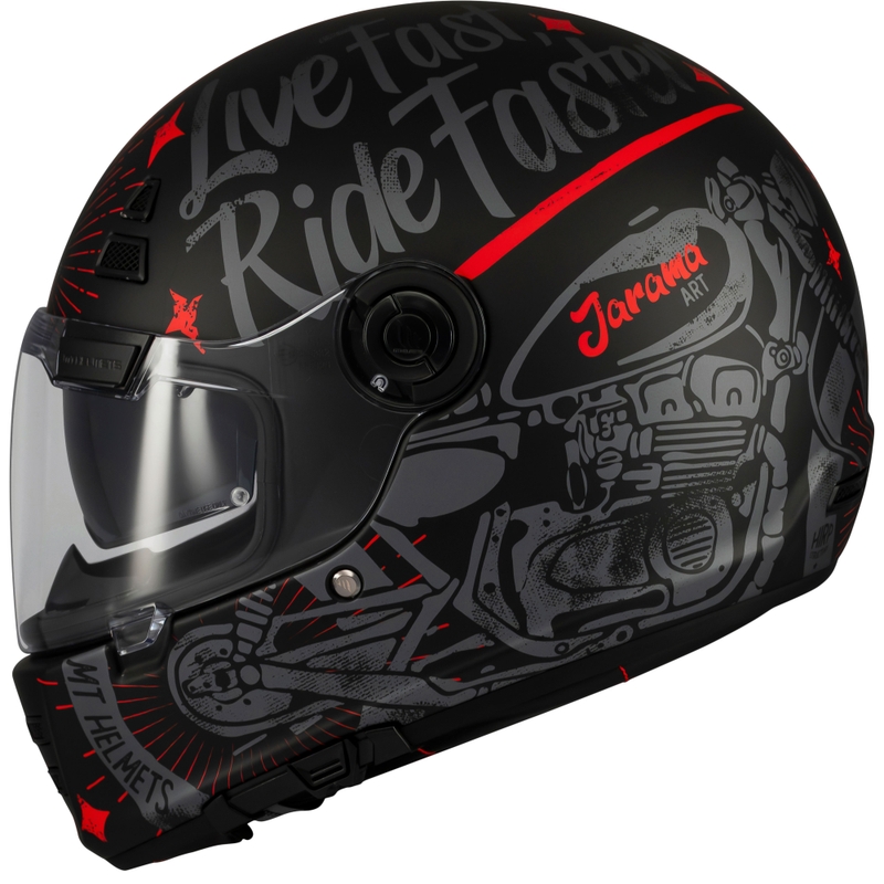 Kask motocyklowy integralny MT Jarama SV Art matowy czarny
