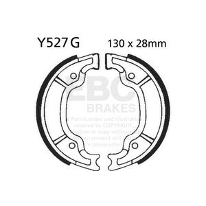 Brake shoe set EBC Y527G grooved includings springs