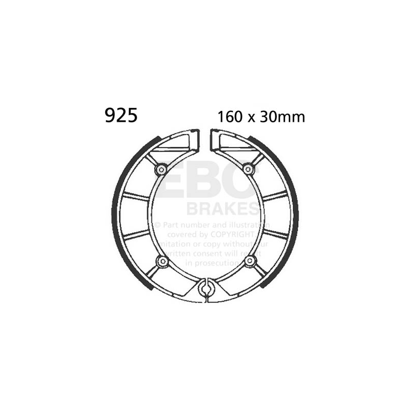 Brake shoe set EBC