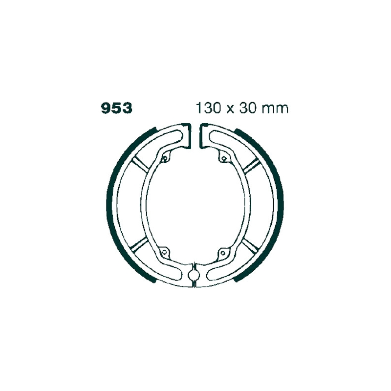Brake shoe set EBC