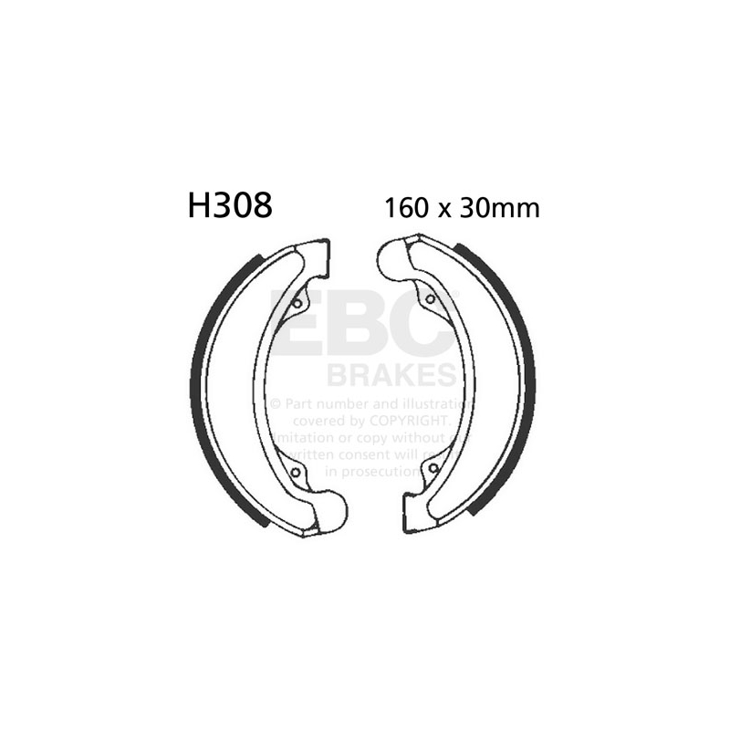 Brake shoe set EBC