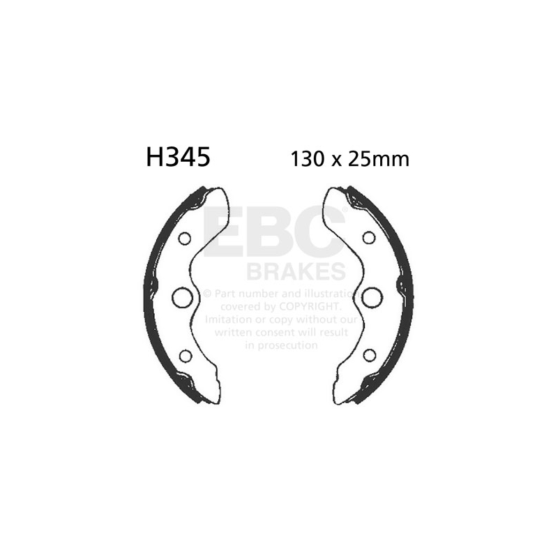 Brake shoe set EBC