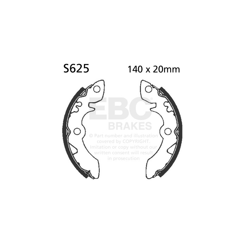Brake shoe set EBC