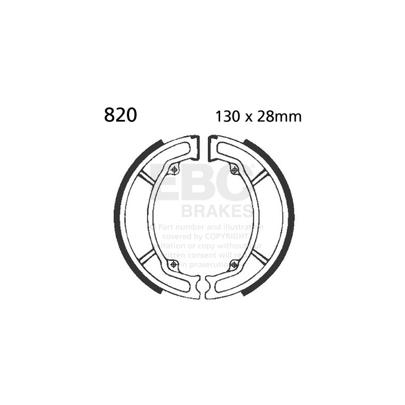 Brake shoe set EBC