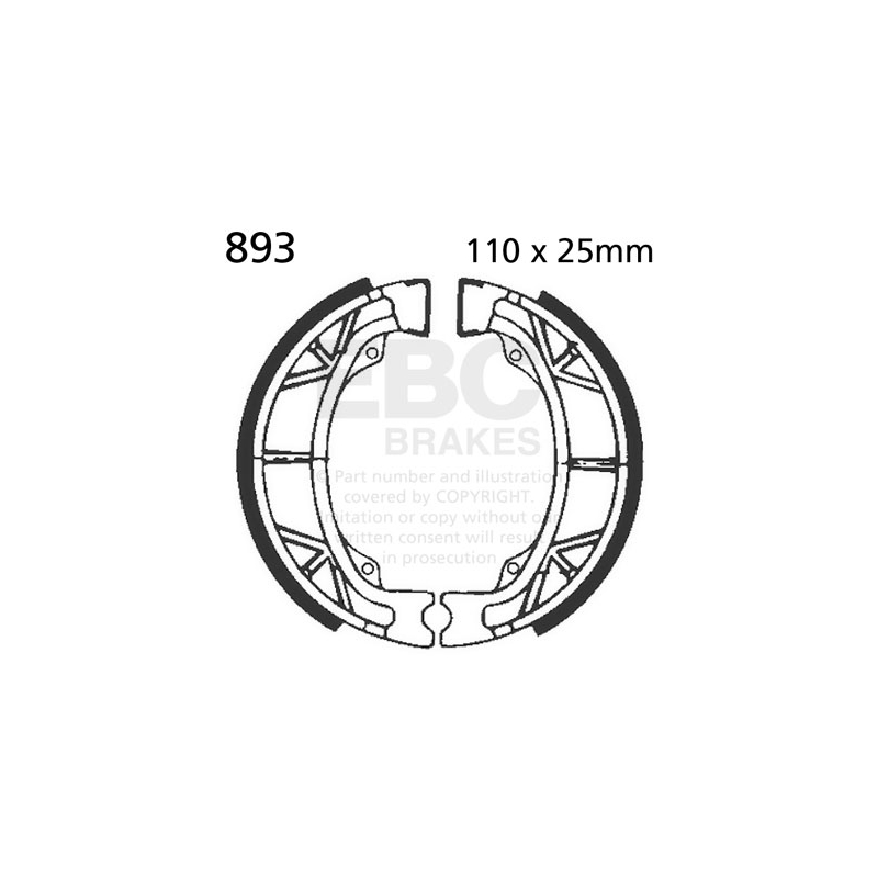 Brake shoe set EBC